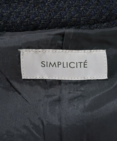 Simplicite（シンプリシテ）ジャケット 紺 サイズ:F レディース/2200674726017