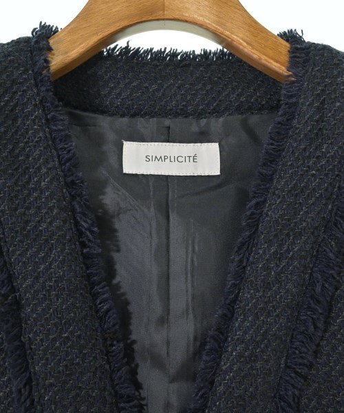 Simplicite（シンプリシテ）ジャケット 紺 サイズ:F レディース/2200674726017