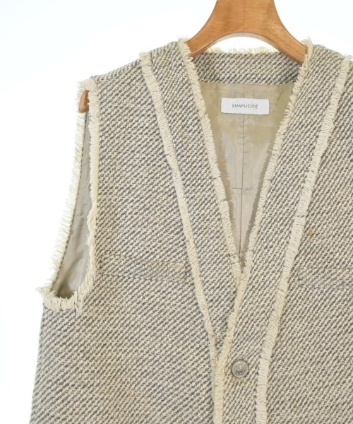 Simplicite（シンプリシテ）カジュアルジャケット ベージュ サイズ:F レディース/2200672184024