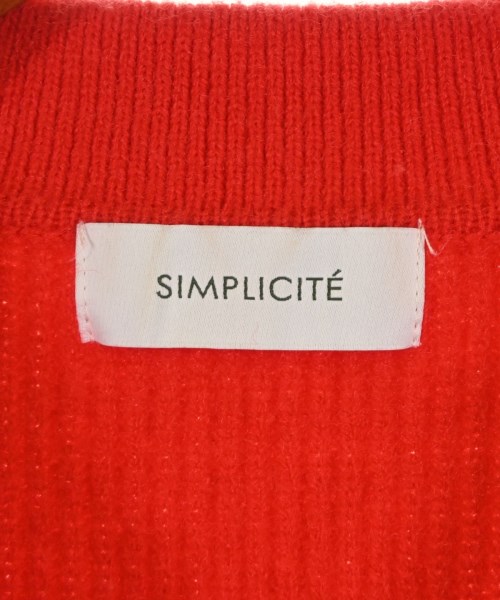 Simplicite（シンプリシテ）ニット・セーター 赤 サイズ:F レディース/2200674422018