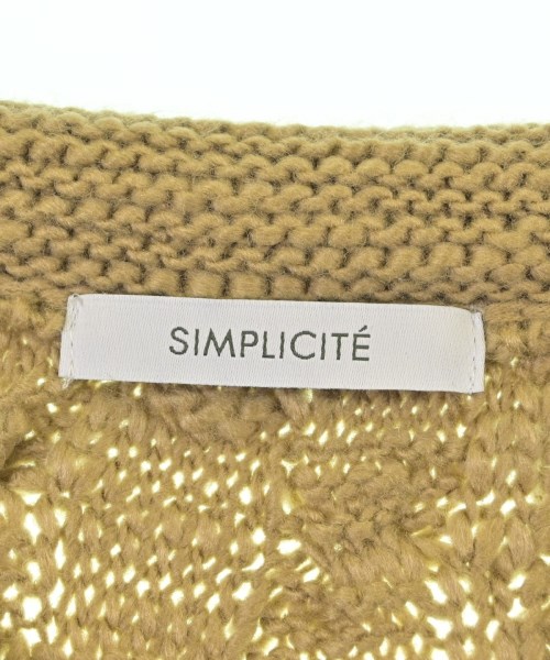 Simplicite（シンプリシテ）ニット・セーター ベージュ サイズ:F レディース/2200676585032