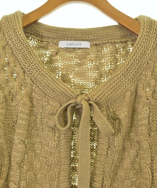 Simplicite（シンプリシテ）ニット・セーター ベージュ サイズ:F レディース/2200676585032