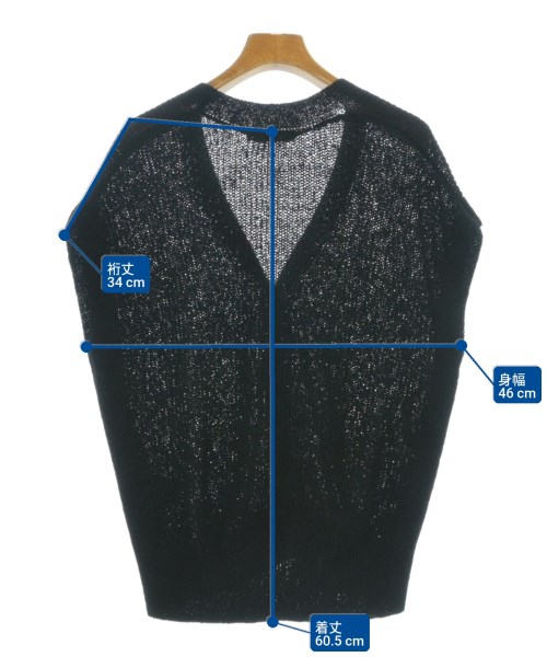 Simplicite（シンプリシテ）ベスト 黒 サイズ:F レディース/2200676445046