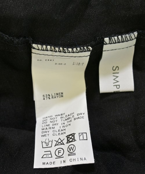 Simplicite（シンプリシテ）ワンピース 黒 サイズ:F レディース/2200675891059