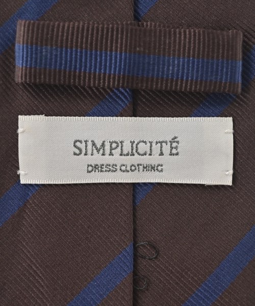 Simplicite（シンプリシテ）ネクタイ 茶 サイズ:- メンズ/2200675239080