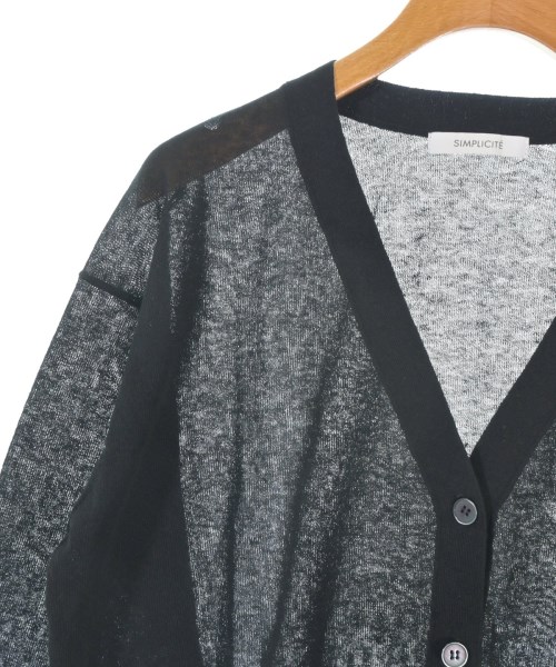 Simplicite（シンプリシテ）カーディガン 黒 サイズ:F レディース/2200676736045