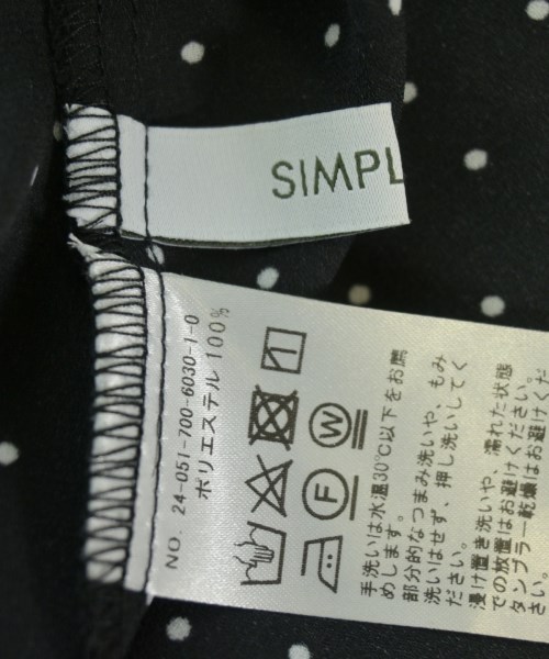 Simplicite（シンプリシテ）ブラウス 黒 サイズ:F レディース/2200676400069