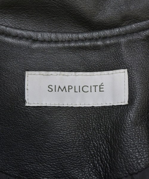 Simplicite（シンプリシテ）ライダース 黒 サイズ:M レディース/2200681689053
