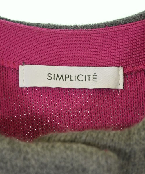 Simplicite（シンプリシテ）カーディガン グレー サイズ:-(M位) レディース/2200690395051