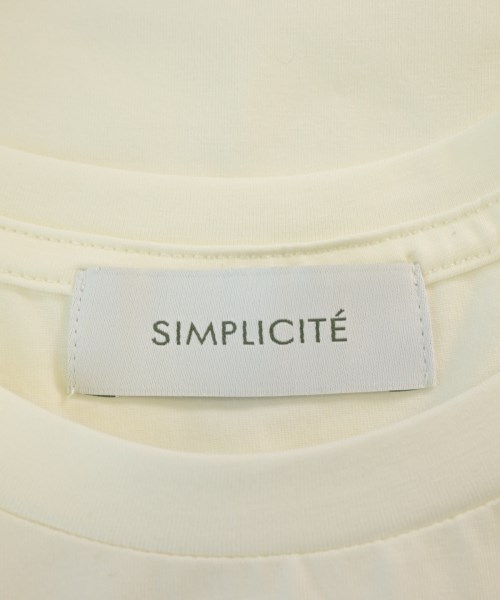 Simplicite（シンプリシテ）Tシャツ・カットソー 白 サイズ:F レディース/2200689962141