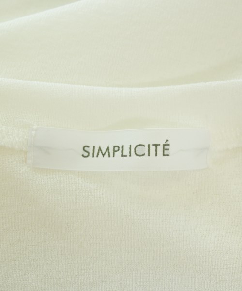 Simplicite（シンプリシテ）Tシャツ・カットソー 白 サイズ:F レディース/2200692110072