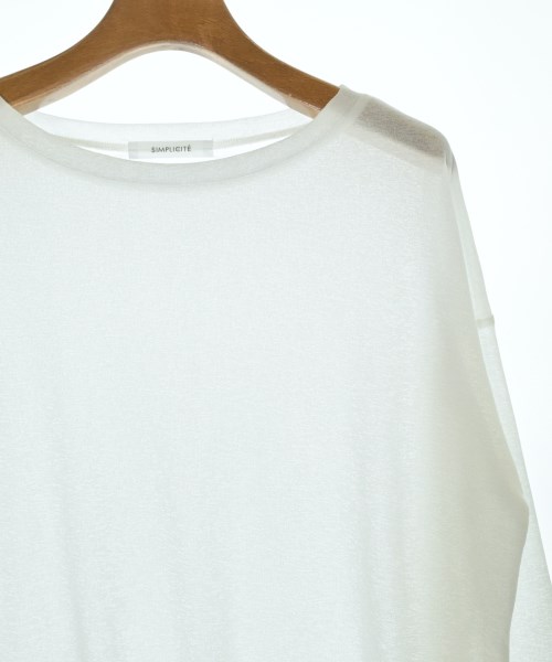 Simplicite（シンプリシテ）Tシャツ・カットソー 白 サイズ:F レディース/2200692110072