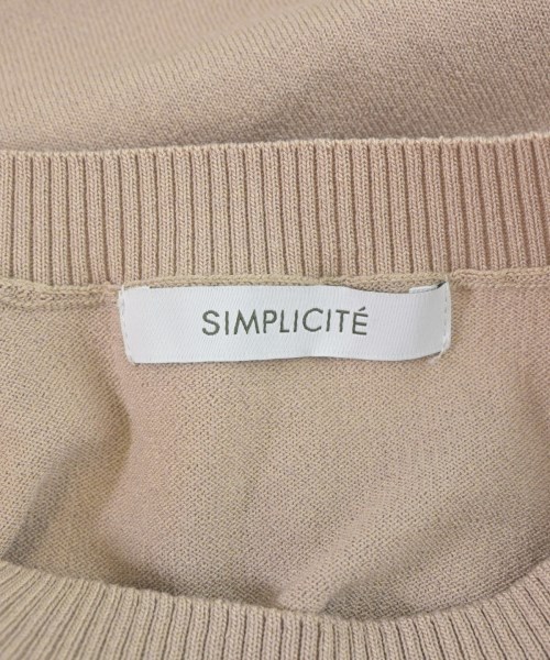 Simplicite（シンプリシテ）ニット・セーター ベージュ サイズ:F レディース/2200691136110