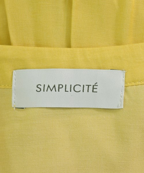 Simplicite（シンプリシテ）ワンピース 黄 サイズ:F レディース/2200693866022