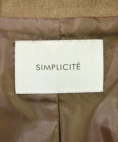 Simplicite（シンプリシテ）テーラードジャケット 茶 サイズ:F レディース/2200698961036