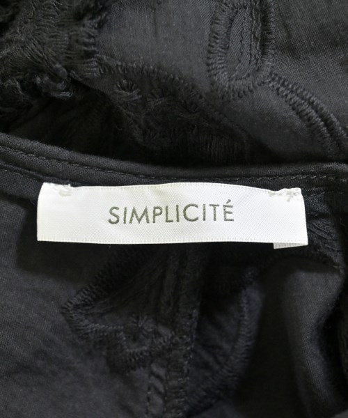 Simplicite（シンプリシテ）ブラウス 黒 サイズ:F レディース/2200697105028