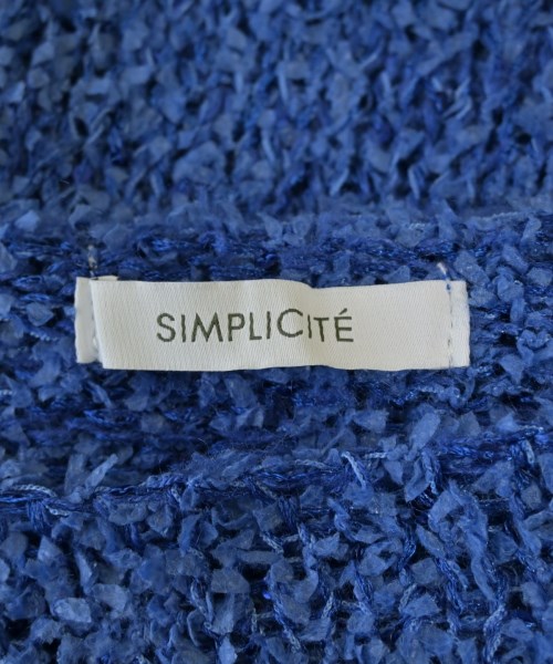 Simplicite（シンプリシテ）ニット・セーター 青 サイズ:F レディース/2200696966064