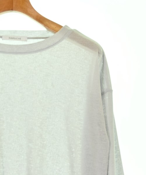 Simplicite（シンプリシテ）Tシャツ・カットソー グレー サイズ:F レディース/2200696146091