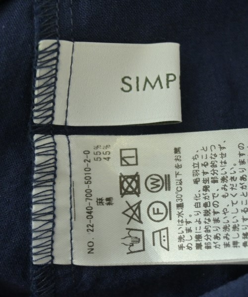 Simplicite（シンプリシテ）ワンピース 紺 サイズ:F レディース/2200698042049