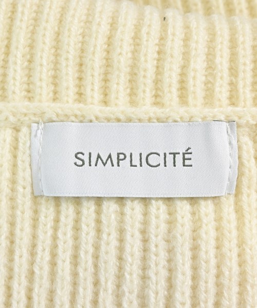 Simplicite（シンプリシテ）ニット・セーター 白 サイズ:F レディース/2200697984029