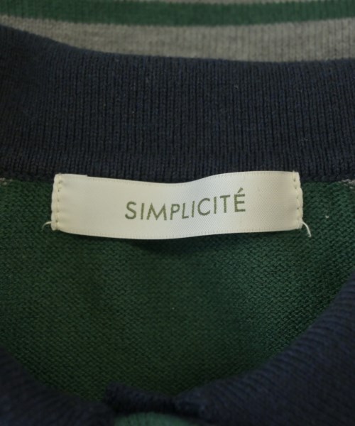 Simplicite（シンプリシテ）ポロシャツ 紺 サイズ:F レディース/2200698046054