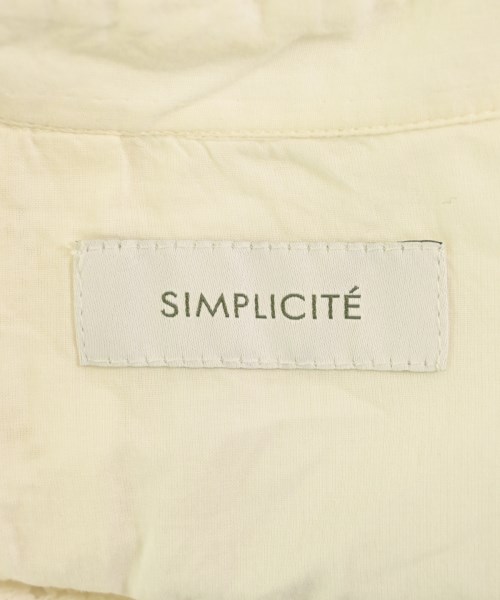Simplicite（シンプリシテ）カジュアルシャツ 白 サイズ:F レディース/2200697658029
