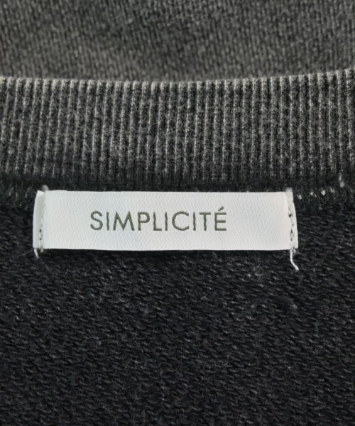 Simplicite（シンプリシテ）スウェット 黒 サイズ:F レディース/2200702085017