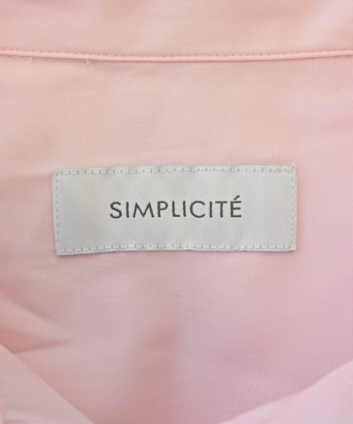 Simplicite（シンプリシテ）カジュアルシャツ ピンク サイズ:F レディース/2200647017074