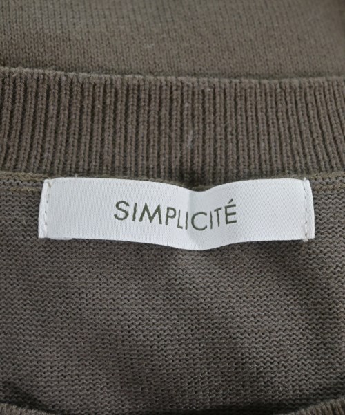 Simplicite（シンプリシテ）ニット・セーター 茶 サイズ:F レディース/2200647244128