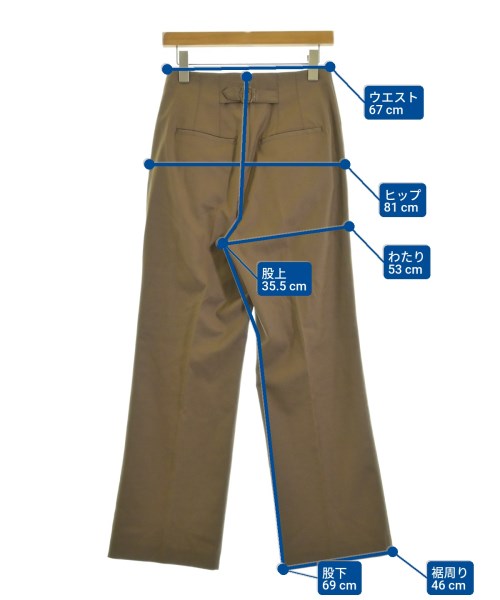 Simplicite（シンプリシテ）スラックス 茶 サイズ:38(M位) レディース/2200647315026