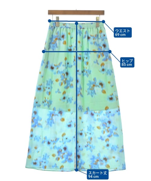 Simplicite（シンプリシテ）ロング・マキシ丈スカート 緑 サイズ:F レディース/2200648245025