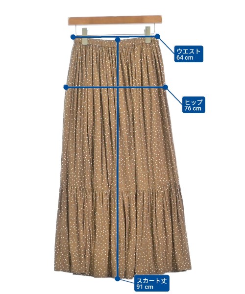 Simplicite（シンプリシテ）ロング・マキシ丈スカート 茶 サイズ:F レディース/2200656284016