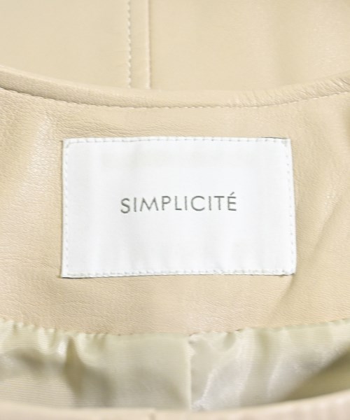 Simplicite（シンプリシテ）ライダース ベージュ サイズ:F レディース/2200648779148