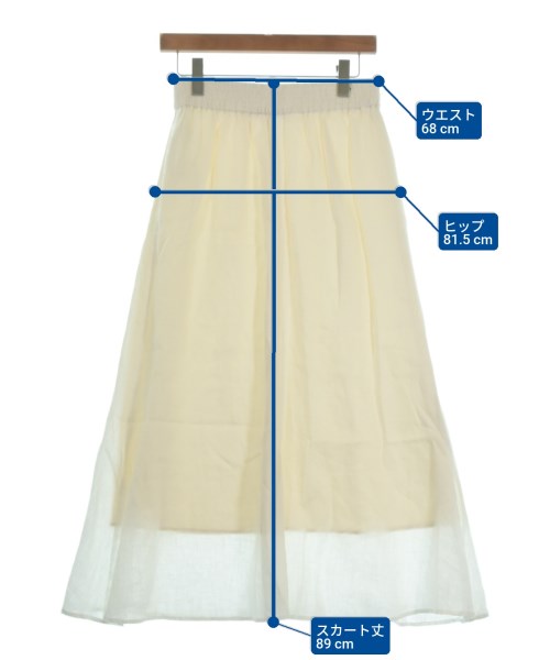 Simplicite（シンプリシテ）ロング・マキシ丈スカート 白 サイズ:F レディース/2200649620074