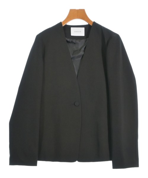 Simplicite(シンプリシテ)ノーカラージャケット 黒 サイズ:F/2200650420038