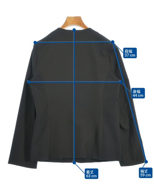 Simplicite（シンプリシテ）ノーカラージャケット 黒 サイズ:F レディース/2200650420038