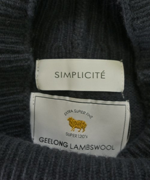 Simplicite（シンプリシテ）ニット・セーター グレー サイズ:F レディース/2200656751044