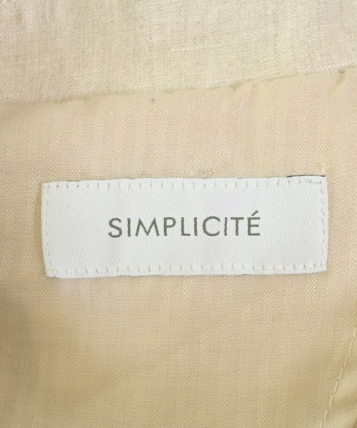 Simplicite（シンプリシテ）テーラードジャケット ベージュ サイズ:F レディース/2200648233053