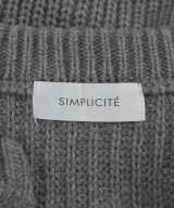 Simplicite（シンプリシテ）ニット・セーター グレー サイズ:F レディース/2200648990031