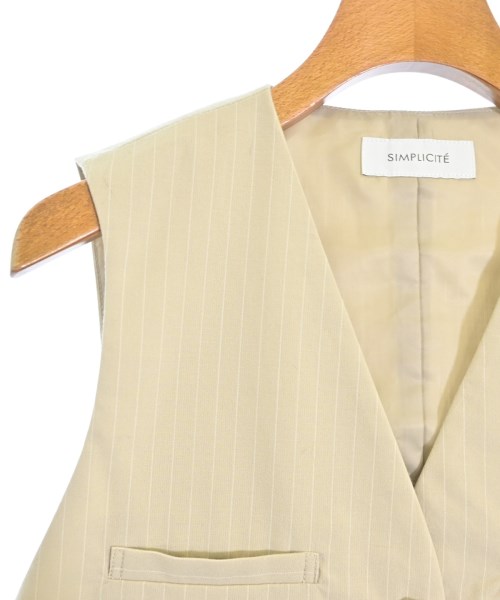 Simplicite（シンプリシテ）ベスト ベージュ サイズ:F レディース/2200652390087
