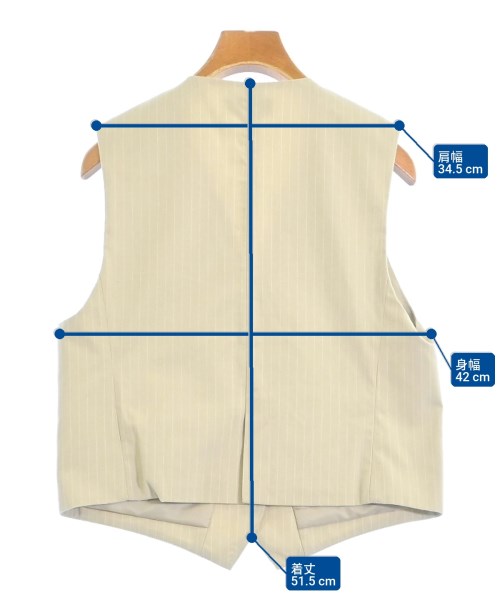 Simplicite（シンプリシテ）ベスト ベージュ サイズ:F レディース/2200652390087