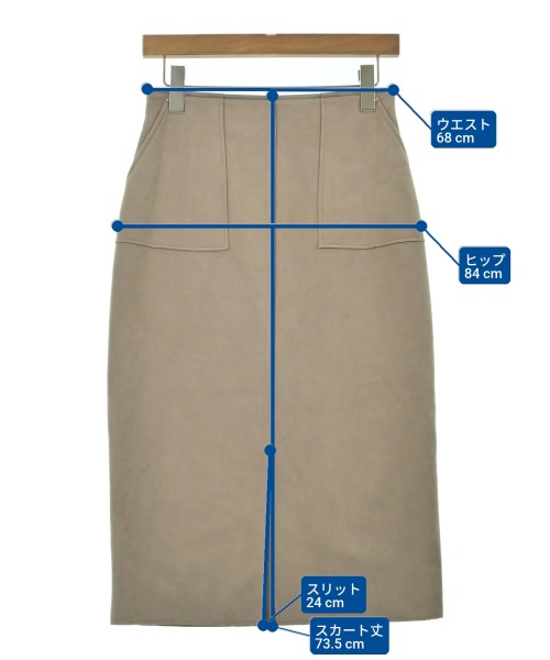 Simplicite（シンプリシテ）ロング・マキシ丈スカート 茶 サイズ:M レディース/2200656424030