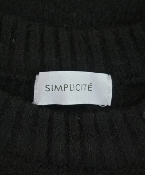 Simplicite（シンプリシテ）ニット・セーター 黒 サイズ:F レディース/2200653200040