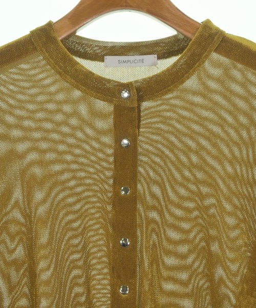 Simplicite（シンプリシテ）カーディガン 黄 サイズ:F レディース/2200661866054