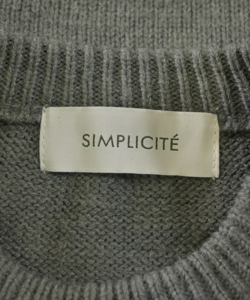 Simplicite（シンプリシテ）ニット・セーター グレー サイズ:F レディース/2200661774021