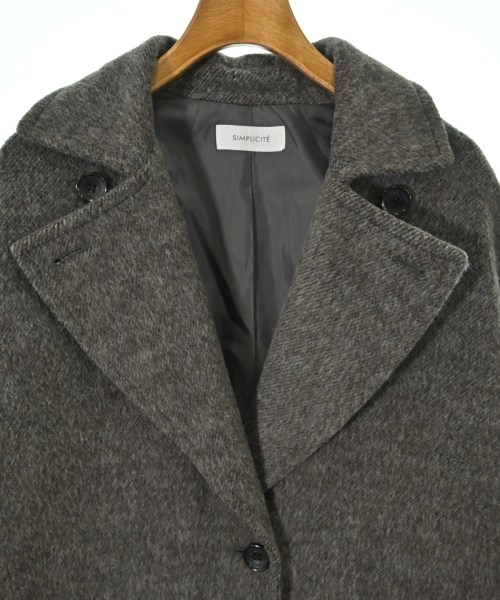 Simplicite（シンプリシテ）チェスターコート グレー サイズ:F レディース/2200662206019