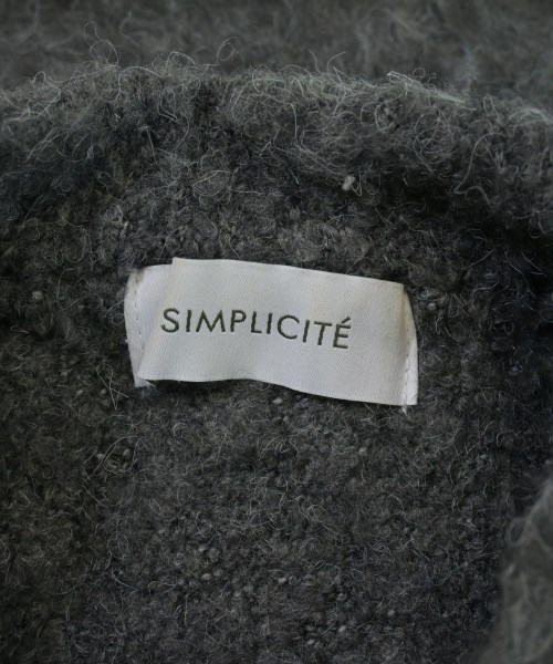 Simplicite（シンプリシテ）カーディガン グレー サイズ:F レディース/2200662206026