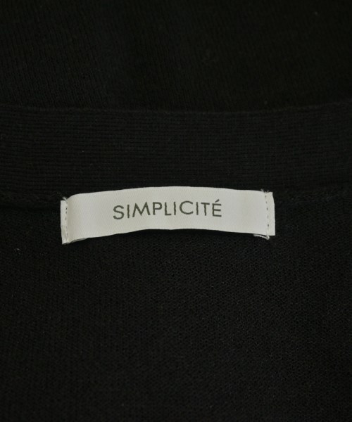 Simplicite（シンプリシテ）カーディガン 黒 サイズ:F レディース/2200709940036