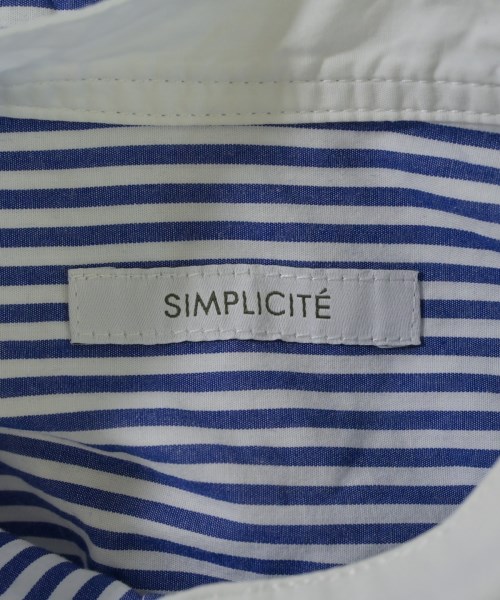 Simplicite（シンプリシテ）カジュアルシャツ 青 サイズ:-(XS位) レディース/2200710682017