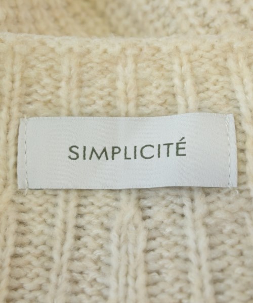 Simplicite（シンプリシテ）ニット・セーター ベージュ サイズ:F レディース/2200709314042